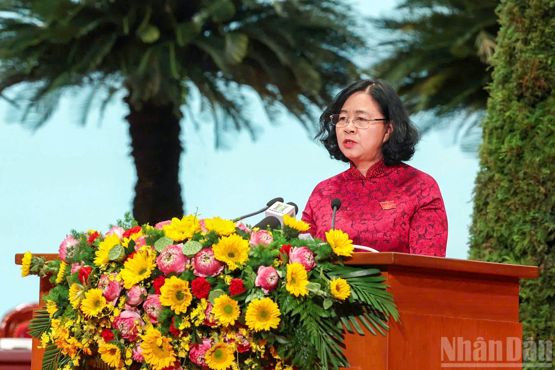 Discours de clôture prononcé par Bui Thi Minh Hoai, secrétaire du Comité municipal du Parti de Hanoï. 10.jpg