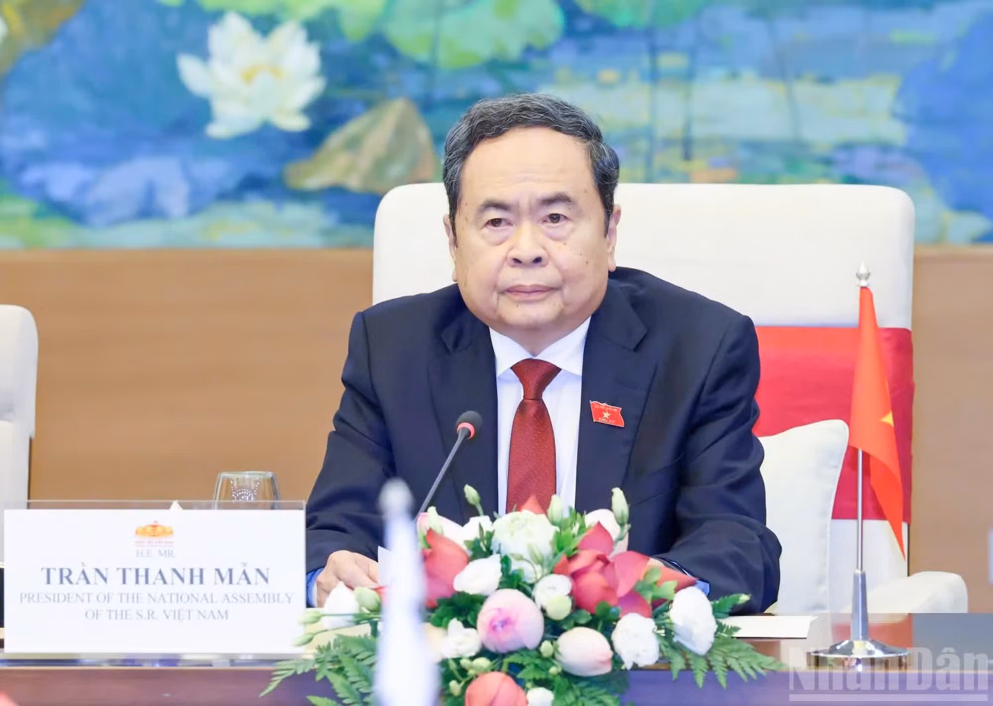 Tran Thanh Man s’exprime lors de la rencontre. (Photo : Duy Linh)