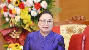 L’ambassadrice du Laos au Vietnam, Khamphao Ernthavanh. Photo : Thoidai.