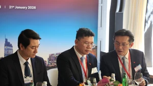 Les dirigeants du ministère des Affaires étrangères et de Ho Chi Minh-Ville. Photo: VNA.