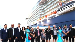 Les touristes ont été impressionnés par l'accueil chaleureux de la province de Quang Ninh à l'occasion du Nouvel An. Photo : Baoquangninh.