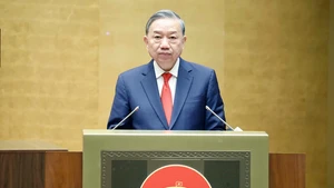 Le secrétaire général To Lam s'exprime lors de l’événement. Photo : Nhân Dân.