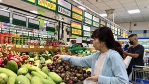 Abondance de fruits locaux sur le marché de Hô Chi Minh-Ville. Photo : VNA.