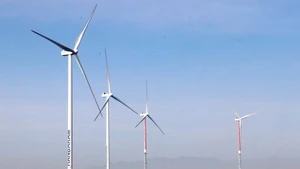 Parc éolien de Hanbaram dans la province de Khanh Hoa. Photo : VNA.