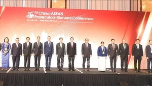 Délégués à la 15ᵉ Conférence des procureurs généraux des pays de l’ASEAN et de la Chine. Photo : VNA.