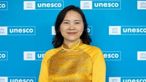 L'ambassadrice Nguyen Thi Van Anh, cheffe de la Mission permanente du Vietnam auprès de l'UNESCO. Photo : VNA.
