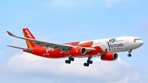 Un avion de la compagnie Vietjet. Photo : VNA.