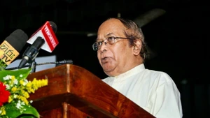 Le président de l’Association de solidarité Sri Lanka–Vietnam, Sudasinghe Sugathapala. Photo : VNA.