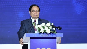 Le Premier ministre Pham Minh Chinh s'exprime lors de CEO 500 - TEA CONNECT. Photo : VGP.