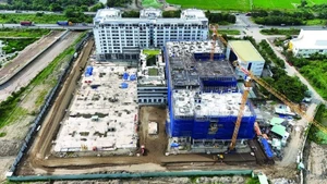Projet de logements sociaux pour les travailleurs à Ho Chi Minh-Ville. Photo : baodautu.