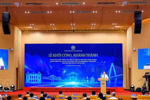 Cérémonie de lancement et d'inauguration de grands projets et ouvrages à Hanoï à l’occasion du 81e anniversaire de la Fête nationale. Photo: VNA