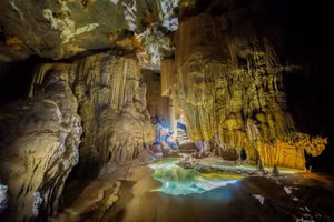La grotte Thang (Victory Cave en anglais) se trouve dans une zone du parc national de Phong Nha-Ke Bang, dans la province de Quang Tri. Photo : dantri.com.vn.