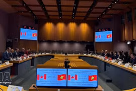 La troisième session du Comité mixte Vietnam-Canada sur la coopération économique. Photo: VNA