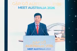 Le vice-ministre vietnamien des Affaires étrangères, Nguyên Manh Cuong, s'exprime lors de l'événement. Photo: Ministère vietnamien des Affaires étrangères