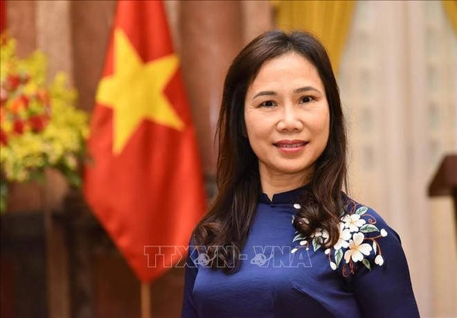 L&apos;ambassadrice du Vietnam au Sri Lanka, Trinh Thi Tam. Photo : VNA.