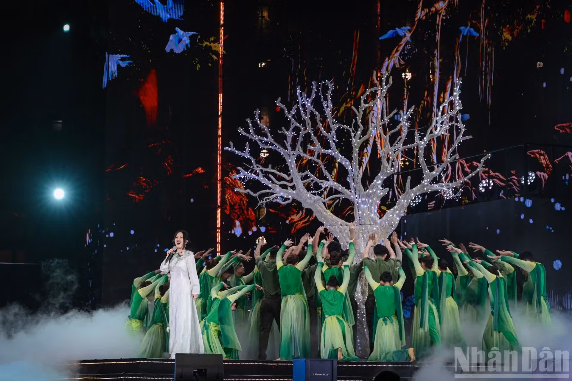 La chanteuse Hong Nhung a interprété la chanson Mot doi nguoi, mot rung cay, composée par Tran Long An.