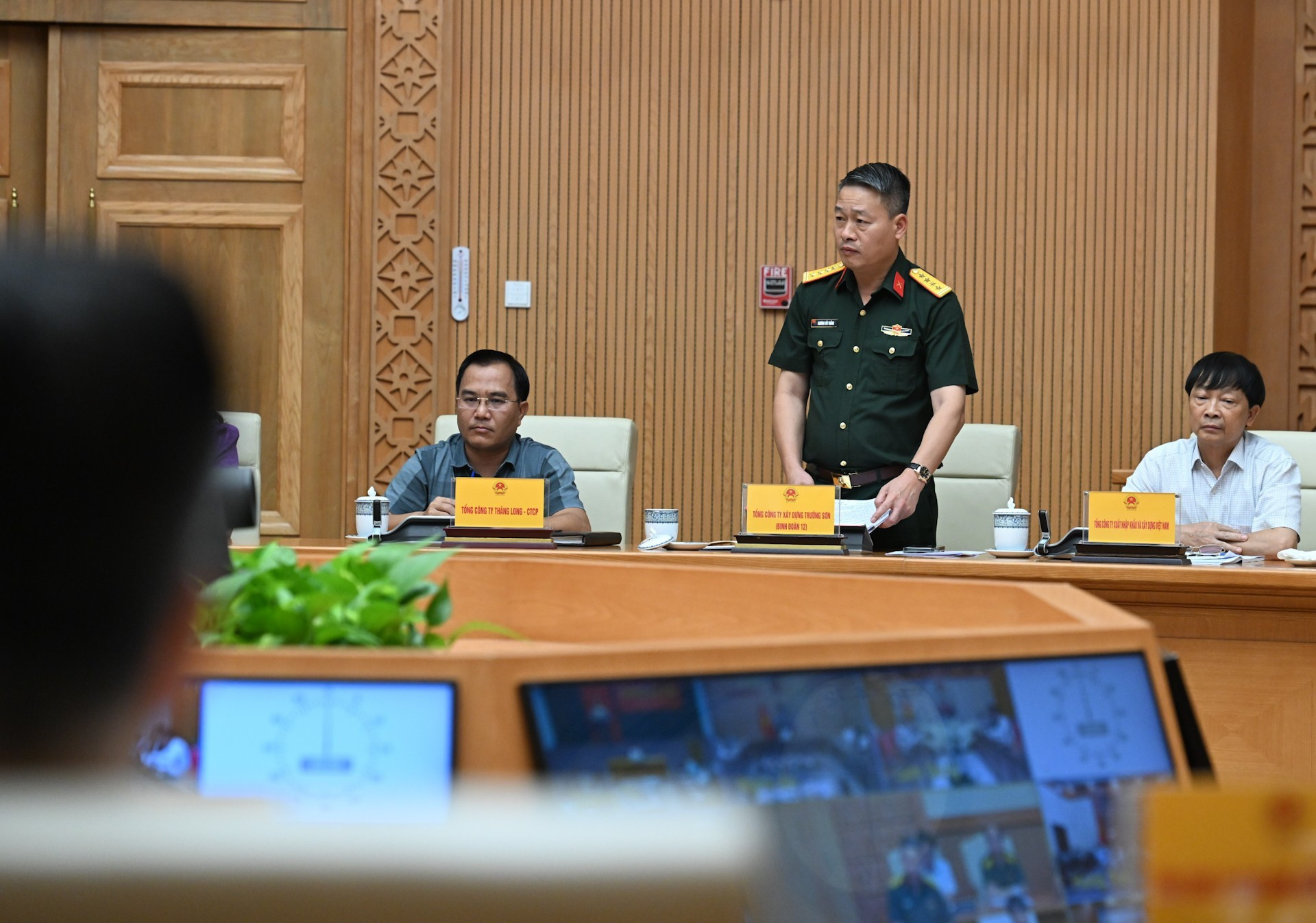 Un représentant de la direction de la Compagnie générale de construction Truong Son s’exprime. t7.jpg