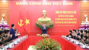 Vue générale de la rencontre, le 11 novembre à Hanoï. Photo : NDEL