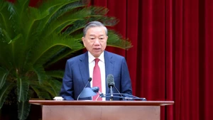 Le secrétaire général du Comité central du Parti, To Lam. Photo: NDEL