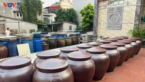 Le village de Sa Chau est réputé pour sa tradition de fabrication de sauce de poisson. Photo : VOV5. 