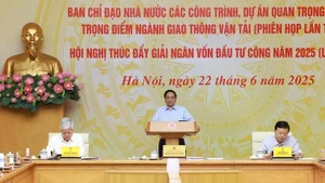 Le Premier ministre Pham Minh Chinh préside la téléconférence nationale le 22 juin. Photo : VNA.