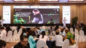 Lors du Dialogue régional sur le financement de la biodiversité, le 23 septembre à Da Nang. Photo : NDEL