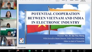 Webinaire sur la coopération entre le Vietnam et l'Inde dans les secteurs de l'électricité et de l'électronique. 
