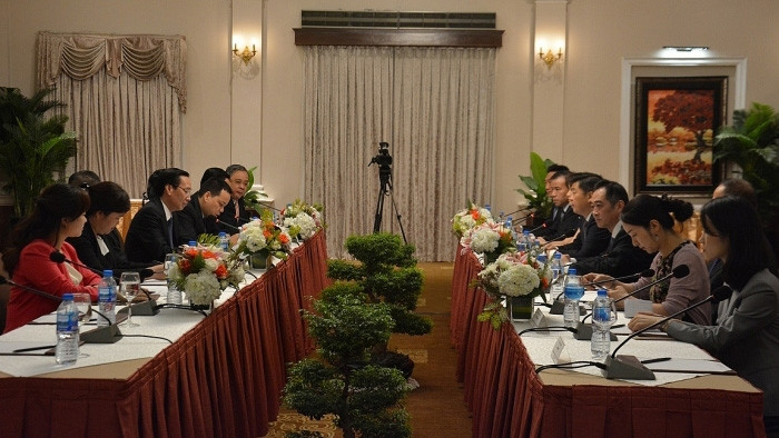 Une vue générale de la rencontre. Photo : baoquocte