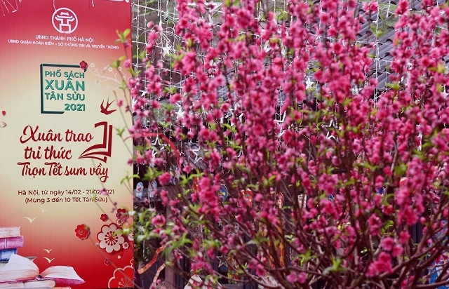 Hanoi : la rue de livres du Tết 2021