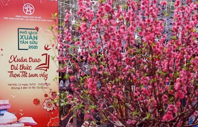 Hanoi : la rue de livres du Tết 2021