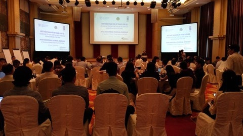 Colloque sur l’évaluation des pertes liées aux changements climatiques, les 6 et 7 juin à Hanoï. Photo: Thanh Tuê/CVN.