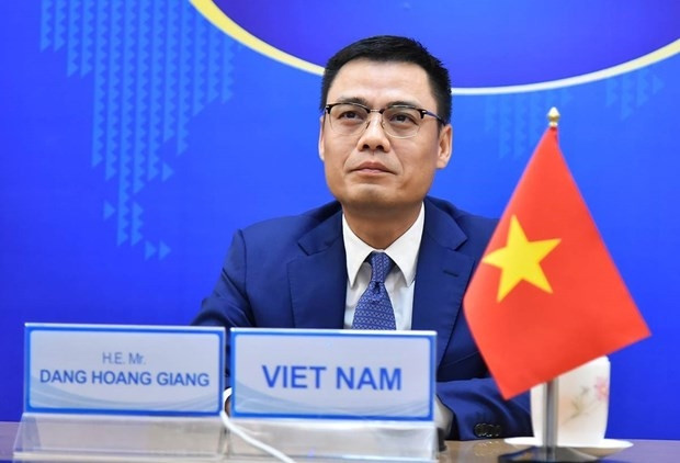 L'ambassadeur Dang Hoàng Giang, chef de la Mission permanente du Vietnam auprès des Nations Unies (ONU) à New York. Photo : VNA.