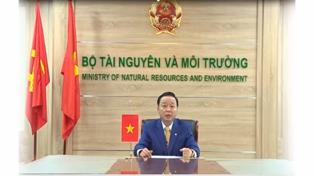 Le ministre des Ressources naturelles et de l’Environnement, Trân Hông Hà. Photo : VNA.