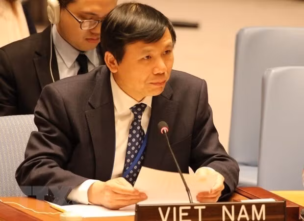 L'ambassadeur Dang Dinh Quy, chef de la Mission permanente du Vietnam auprès de l'ONU. Photo : VNA.