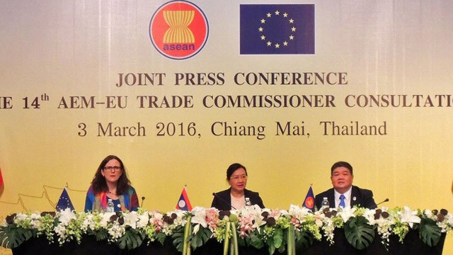 Conférence de presse à l'issue de l'AEM Retreat 22. Photo: Asean.org.