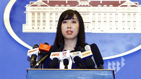La porte-parole du Ministère vietnamien des Affaires étrangères, Lê Thi Thu Hang. Photo: An Dang/VNA/CVN.