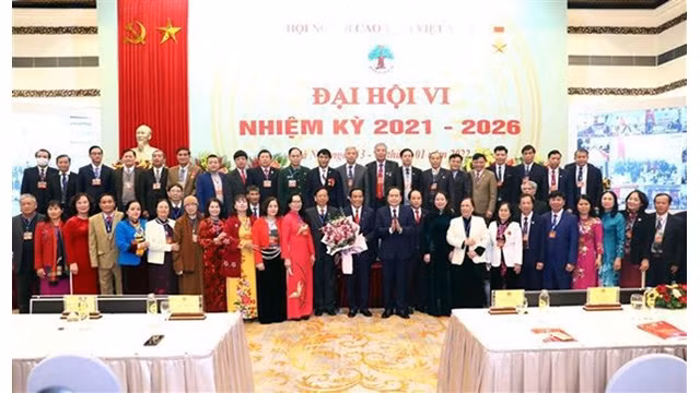 Le 6e Congrès national de l'Association des personnes âgées du Vietnam. Photo : VNA.