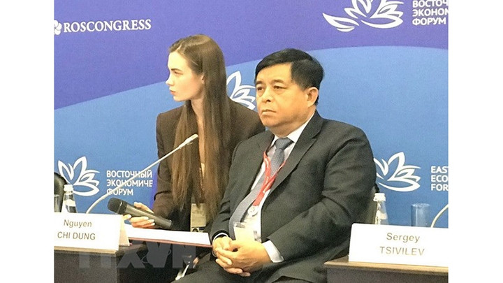 Le ministre vietnamien du Plan et de l’Investissement Nguyên Chi Dung au forum. Photo : VNA