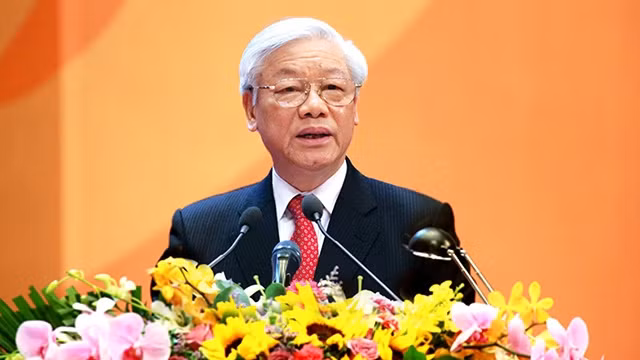 Le Secrétaire général du Parti communiste du Vietnam Nguyên Phu Trong. Photo : NDEL.