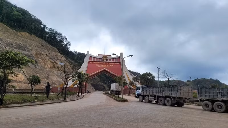 La porte-frontière de Cha Lo. Photo: thoidai.com.vn