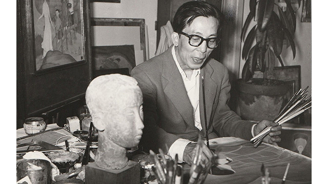 Le peintre Mai Trung Thu. Photo : Institut français de Hanoï.