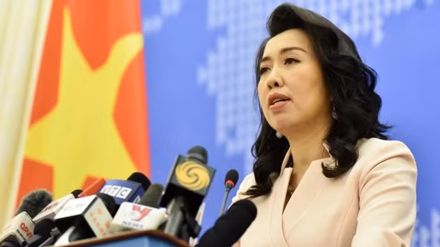 La porte-parole du ministère vietnamien des Affaires étrangères, Lê Thi Thu Hang. Photo : VGP.