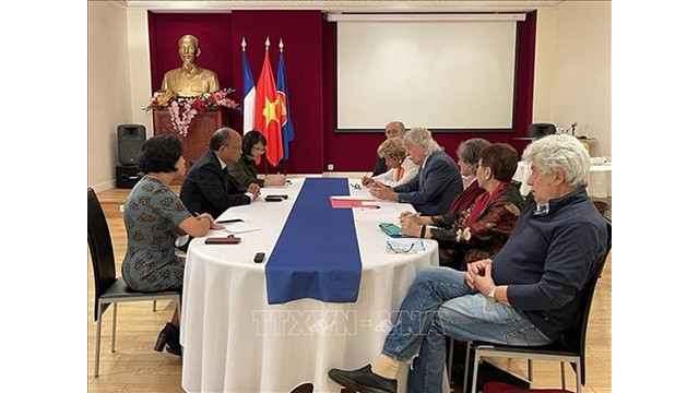 Lors de la réception des représentants de l'AAFV. Photo : VNA