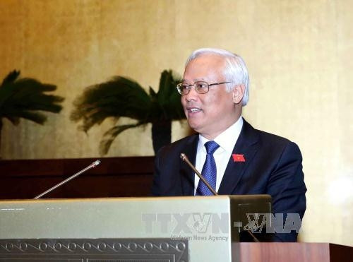 Le Vice-Président de l’AN Uông Chu Luu lors de la rencontre. Photo: VNA.