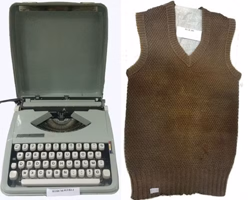 Deux parmi 79 anciens objets présentés dans cette exposition. Photo: Hanoimoi.