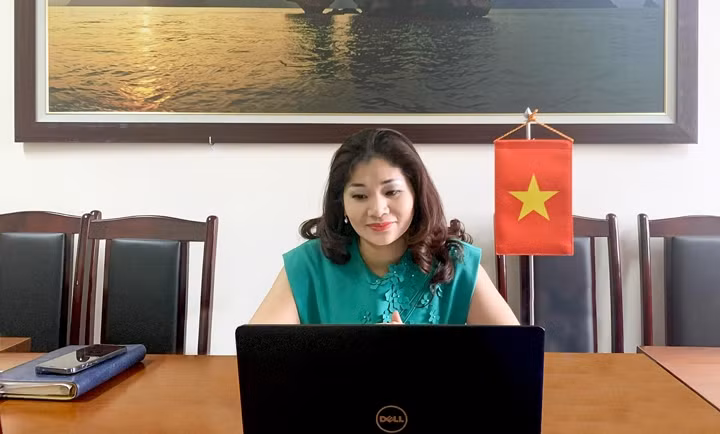 La directrice du Département de la Coopération internationale du ministère de la Culture, des Sports et du Tourisme, Nguyên Phuong Hoa. Photo : icd.gov.vn