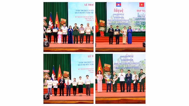 De nombreuses activités au programme pour célébrer le 55e anniversaire de l'établissement des relations diplomatiques entre le Vietnam et le Cambodge dans la ville de Cân Tho. Photo : Journal Thoi Dai.