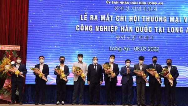 La Chambre sud-coréenne de commerce et d'industrie (KOCHAM) a vu le jour. Photo : VNA.