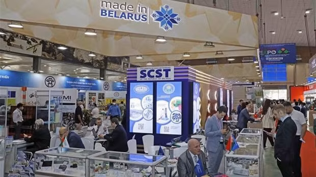 Le stand de Biélorussie à Vietnam Expo 2022. Photo : VNA.