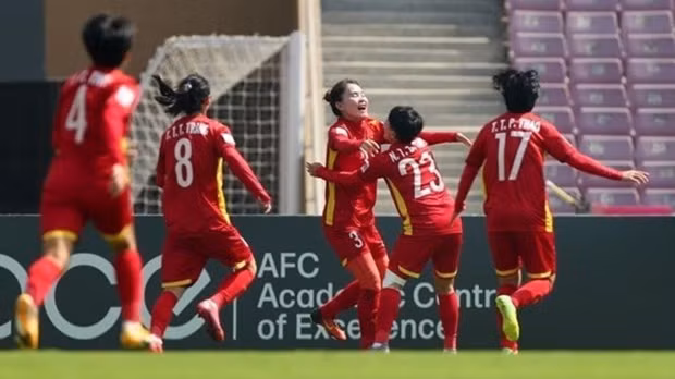 Le Vietnam remporte pour la première fois un billet pour le Mondial féminin 2023 de la FIFA 2023. Photo : VNA.